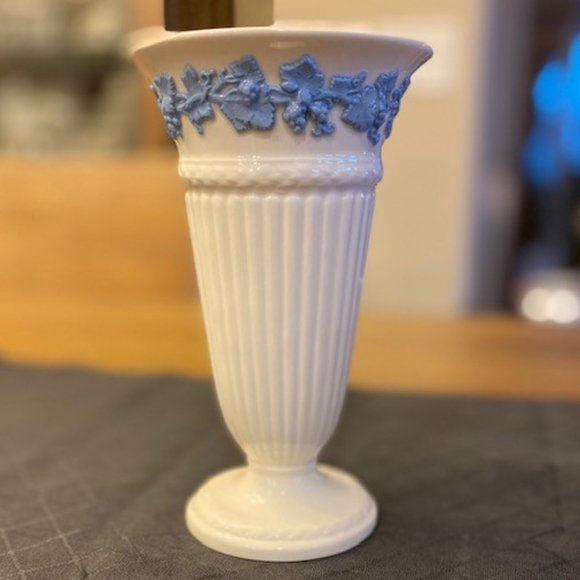 Wedgwood Other - Wedgwood of Etruria & Barlaston Embossed Queensware Trumpet Vase